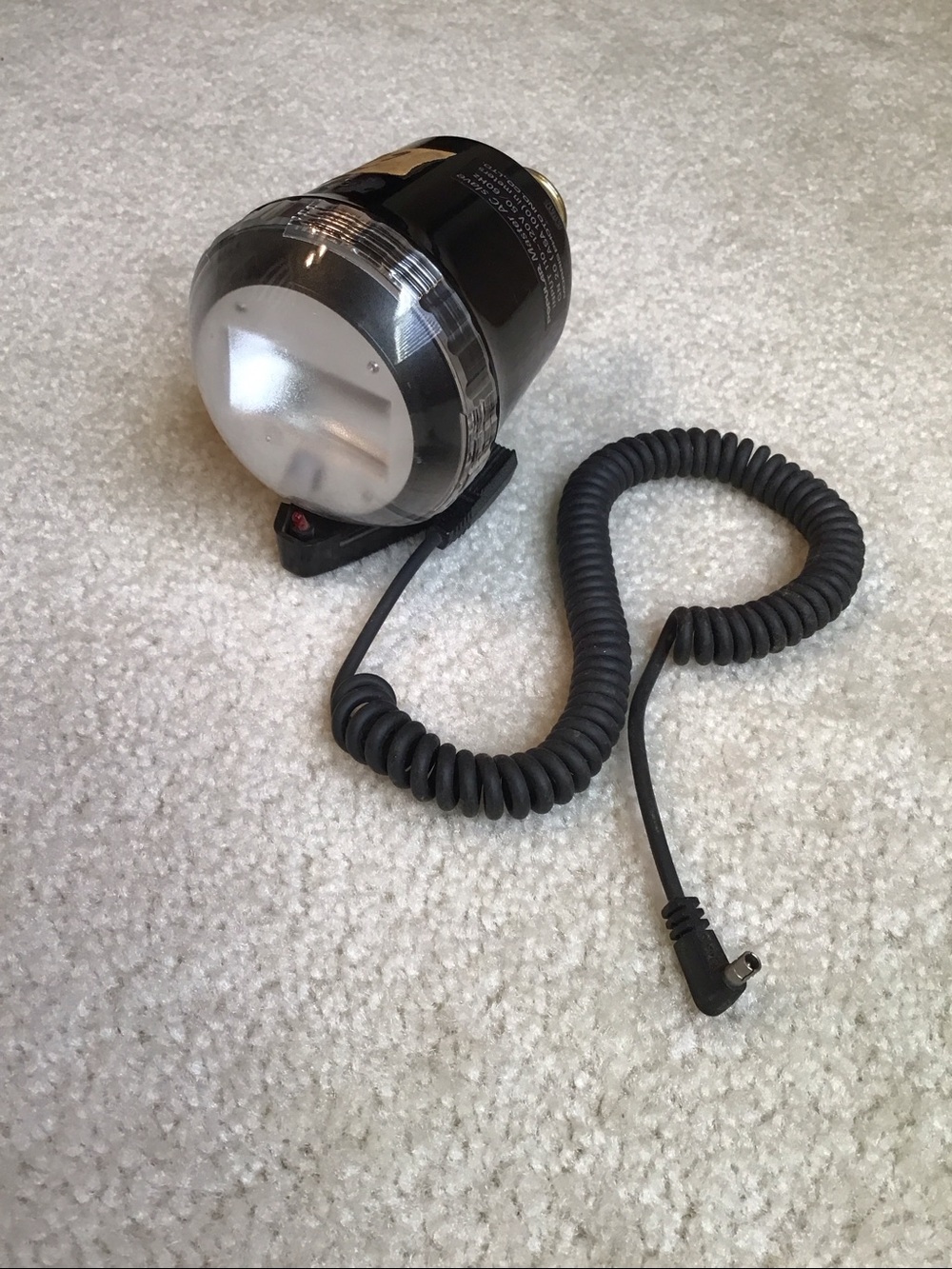 Vintage Popular Master AC Slave Flash with Cord, Morris Photo Industries Co.